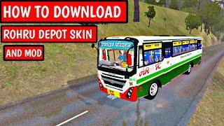 Rohru depot skin kese download kre || How to download tata bs6 hrtc mod