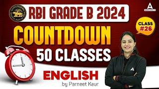 RBI Grade B English Classes #26 | RBI Grade B English Preparation 2024 | RBI Grade B Classes