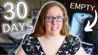 I did a 30 DAY Empty Suitcase Thrift Challenge, Plus Size  || I went to Raleigh with no clothes