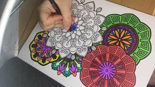 Colour me Happy - Mandala Episode 82 #mindfulness #wellness #happy #colouring