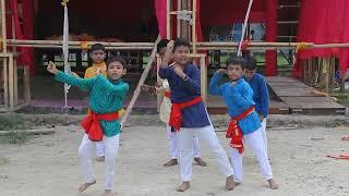 DHAKER TALE KOMOR DOLE.... children dance cover......Durga Puja special.....