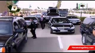 Saudi King Abdullah Return to Kingdom 2011 خادم الحرمين الشريفين