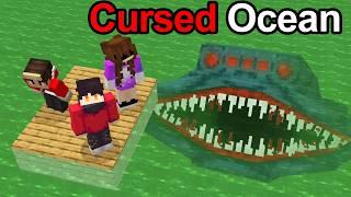 Stranded on a RAFT in Minecraft's Scariest Ocean..