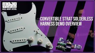 Mojotone Convertible Strat Solderless Harness Demo Overview