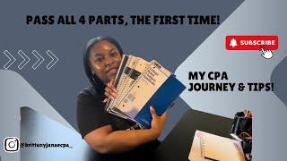 How I Passed the CPA exam | My Journey & Tips
