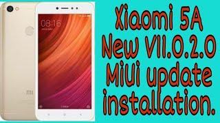 Redmi 5A V11.0.2.0 new update from Xiaomi MIUI installation video