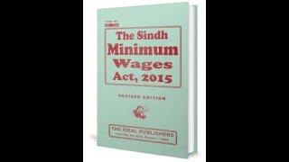 The Sindh Minimum Wages Act 2015