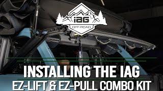 IAG Off-Road EZ-Lift & EZ-Pull Combo Kit for 2021+ Ford Bronco 4 Door Soft Top Install