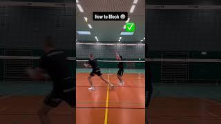 How to block as a volleyball beginner  #volleyball