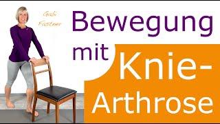  17 min. Bewegung mit Knie Arthrose | Kniegelenke mobilisiert, Muskulatur gestärkt, mit dem Stuhl