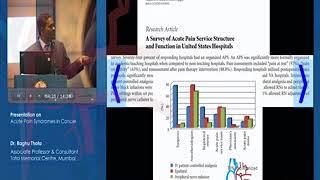 Dr Raghu Thota-  Acute Pain Syndromes In Cancer