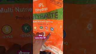 icl dihydrate | polyhalote in use #ipl #Fartilizer #farming #realtechfarming #rtf