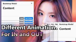 Custom animation of Bootstrap Modal with Animate.css - Bootstrap tutorial
