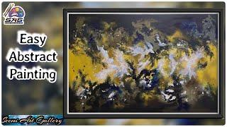 Abstract Painting | How to Make an Easy Abstract Painting in Acrylic Colours | Seemi Art Gallery