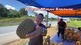 DURIAN RUNTUH DI SARAWAK // Sepanjang Tepi Jalan Menjual Durian Kampung…//