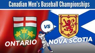 Ontario VS Nova Scotia (2024 Baseball Canada Championships)