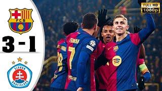 Barcelona vs Slovan Bratislava 3-1 • Champions League Highlights & All Goals • Hasil Bola Tadi Malam