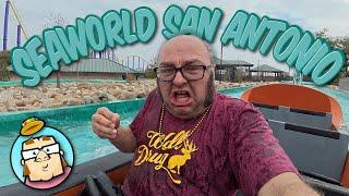 SeaWorld San Antonio Texas - Awesome Day with No Lines - Riding Catapult Falls and More - Mardi Gras