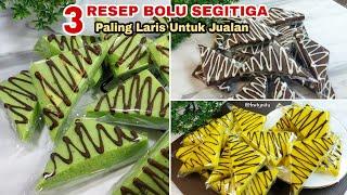 3 RESEP CARA MEMBUAT BOLU SEGITIGA EKONOMIS ENAK BANGET, PALING LARIS UNTUK JUALAN