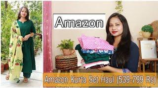 Amazon Kurta Set Haul | Amazon Cotton Kurti Haul & Review | Ranjana R