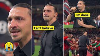  Zlatan Ibrahimovic in Tears as he announces his Retirement from Football