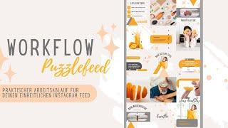 INSTAGRAM PUZZLE FEED with Canva (for free) - Tutorial deutsch