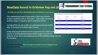 Rowdatabound gridview in asp.net c# || gridview rowdatabound get column value