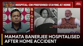 Bengal Chief Minister Mamata Banerjee Injured At Home, PM Modi Wishes Speedy Recovery