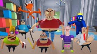 SPEED Run in 500 Scary Obby from Evil Grandpa, Barry's Prison, Mr Stinky, School, Granny, Siren Cop