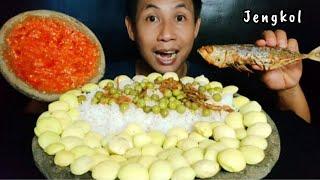 MUKBANG JENGKOL ‼️ ikan Asin Sambal Terasi, Mukbang Indonesia