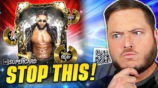 It's Time for WWE SuperCard to STOP THIS! Rare SPECIAL Card in New QR CODE...