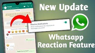 Whatsapp Reaction Features | Whatsapp New update | Whatsapp new features 