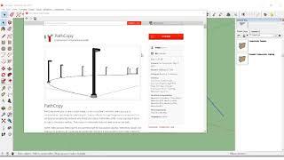 Como copiar objectos ao longo de um percurso no SketchUp - o Plugin Gratuito PATCHCOPY