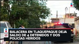 4 detenidos tras enfrentamiento en Tlaquepaque, Jalisco