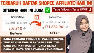 TERBARU! CARA DAFTAR SHOPEE AFFILIATE TERLENGKAP LANGSUNG DITERIMA! TUTORIAL DAFTAR SHOPEE AFFILIATE