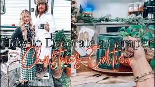 HOW TO DECORATE A CAMPER FOR CHRISTMAS!