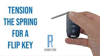 How To Fix a Flip Car Key and Tension the Spring