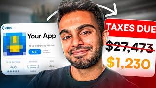 How To Reduce Your Income Taxes LEGALLY.. (By Building an App)