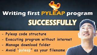 How to write your first Pyleap program successfully: Three things to consider.