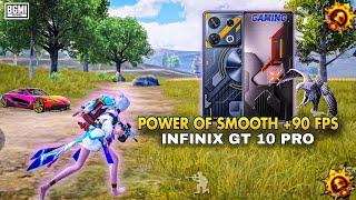 Power Of Smooth + 90 Fps Infinix Gt 10 Pro Bgmi test Euro Op gaming