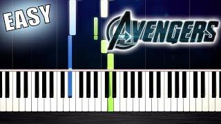 The Avengers - Theme Song - EASY Piano Tutorial by PlutaX