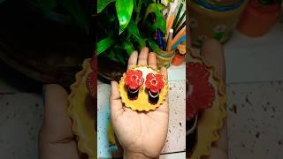 আমার মায়ের পায়ের জবা / kali ma feet making with clay  #clayart #dewali