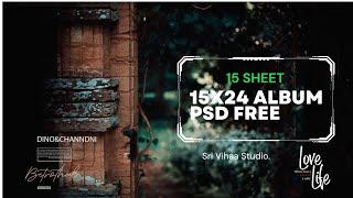 15x24 Album PSD free download / 15 Sheet free download / VOL- 16 / Sri Vihaa Studio.