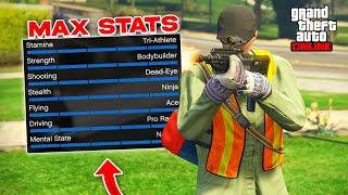 *SOLO* Get Max Stats FAST In GTA 5 Online! (Easy Max Stats Guide)