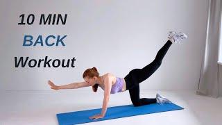 10 MIN Back Workout | No Equipment