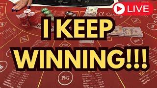 LIVE ULTIMATE TEXAS HOLD ‘EM in LAS VEGAS! I KEEP WINNING!!! Amazing Live Stream!