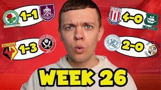 My Championship Week 26 Score Predictions!