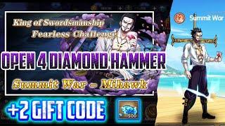 Open Hammer for Summit War Mihawk + 2 GiftcodeOcean - Conflict Royal War I Pirate Ocean