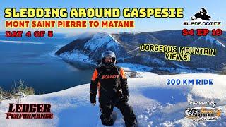 EPIC Views | Snowmobiling Around Gaspesie, Quebec | Day 4 - Mont Saint Pierre to Matane