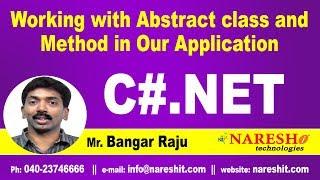 Working with Abstract class and method in Our Application | C#.NET Tutorial | Mr. Bangar Raju